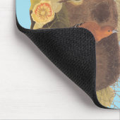 Baltimore Oriole Audubon Bird Familie mit Nest Mousepad (Ecke)