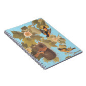 Baltimore Oriole Audubon Bird Familie mit Nest Notizblock (Rechte Seite)