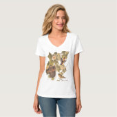 Baltimore Oriole Audubon Bird Familie mit Nest T-Shirt (Vorderseite Vollansicht)