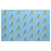 Baltimore Oriole Bird Blue Stoff (Yard (91,4 cm))