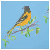 Baltimore Oriole Bird Blue Stoff (Muster)