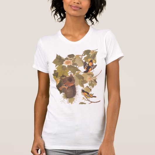 Baltimore Oriole Bird Trio T-Shirt (Vorderseite)