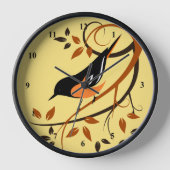 Baltimore Oriole Bird Uhren (Vorderseite)