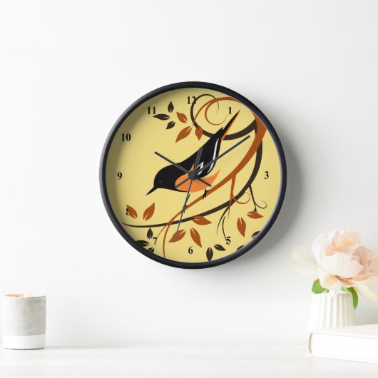 Baltimore Oriole Bird Uhren (Zuhause)