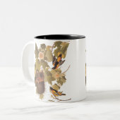 Baltimore Oriole Birds Nesting in a Poplar Tree Zweifarbige Tasse (Vorderseite Links)
