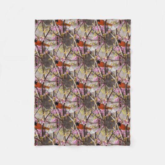 Baltimore Oriole Fleecedecke (Vorderseite)