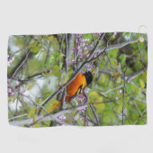 Baltimore Oriole Golfhandtuch (Horizontal)