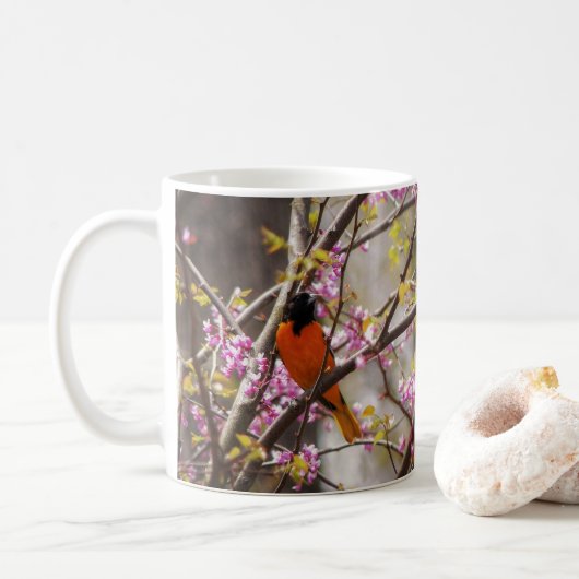 Baltimore Oriole Kaffeetasse (Mit Donut)