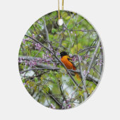 Baltimore Oriole Keramik Ornament (Links)