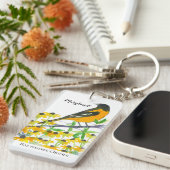 Baltimore Oriole Staat Bird of Maryland Schlüsselanhänger (Vorderseite rechts)