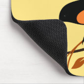 Baltimore Oriole Stilvolles Vogeldesign Mousepad (Ecke)