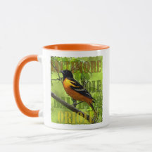 Baltimore Oriole Tasse- 11 oz.