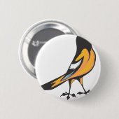 Baltimore Oriole-Vogel Button (Vorne & Hinten)