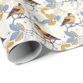 Baltimore Orioles auf Zweigen Geschenkpapier (Rolleneckpunkt)