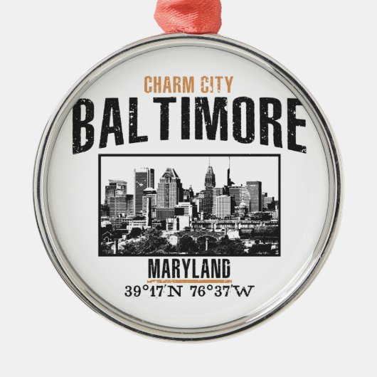 Baltimore Ornament Aus Metall (Vorne)