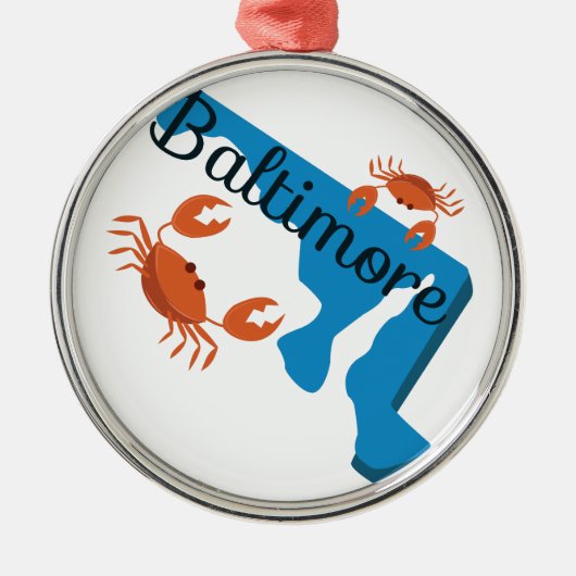 Baltimore Ornament Aus Metall (Vorne)
