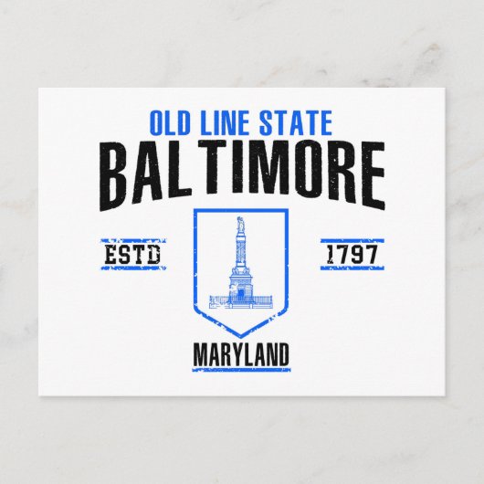 Baltimore Postkarte (Vorderseite)