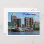 Baltimore Postkarte (Vorne/Hinten)