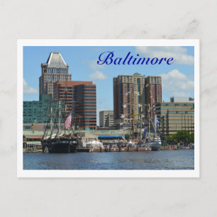 Baltimore Postkarte