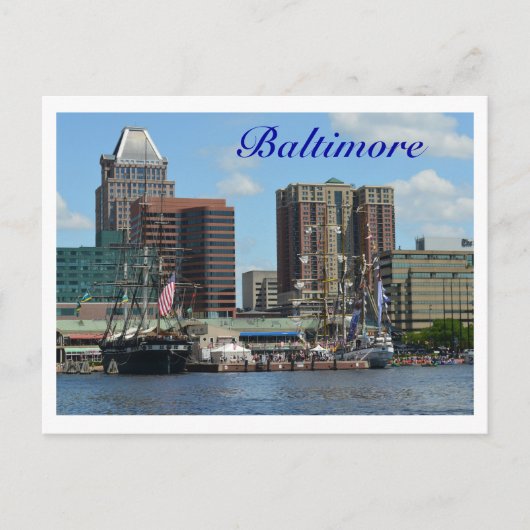 Baltimore Postkarte (Vorderseite)