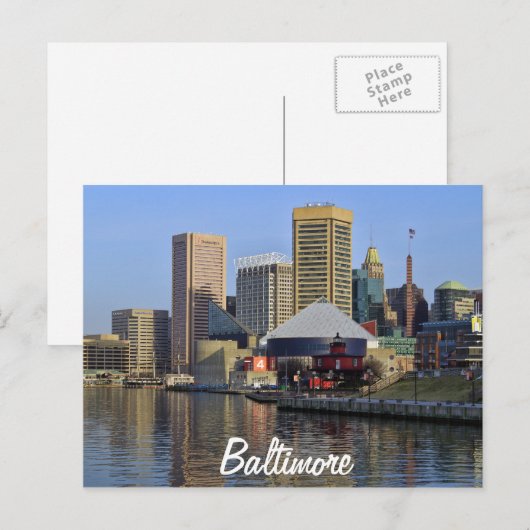 Baltimore Postkarte (Vorne/Hinten)