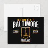 Baltimore Postkarte (Vorne/Hinten)