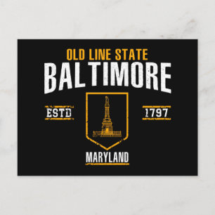 Baltimore Postkarte