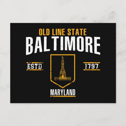 Baltimore Postkarte (Vorderseite)