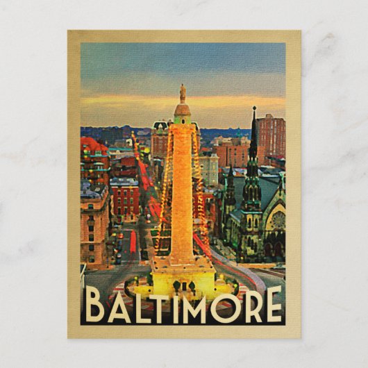 Baltimore Postkarte (Vorderseite)