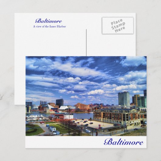 Baltimore Postkarte (Vorne/Hinten)