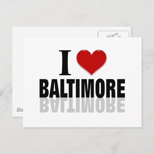 Baltimore Postkarte (Vorne/Hinten)
