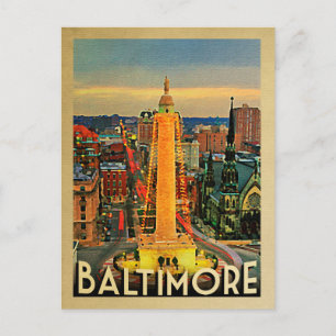 Baltimore-Postkarte Postkarte