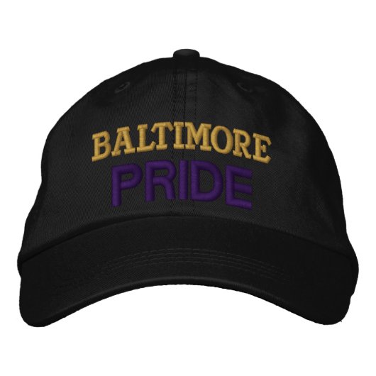 Baltimore Pride Cap Bestickte Kappe (Vorderseite)