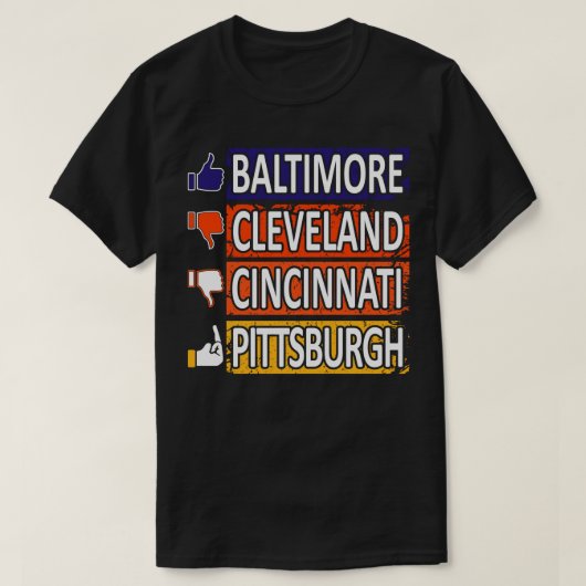 Baltimore Pro Funny North Ranks T-Shirt (Design vorne)