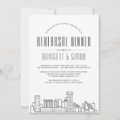 Baltimore Probe Dinner | Skyline Invite Einladung (Vorderseite)