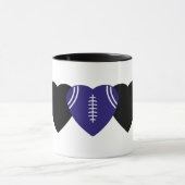 Baltimore Ravens Football Herzdesign Tasse (Zentrum)