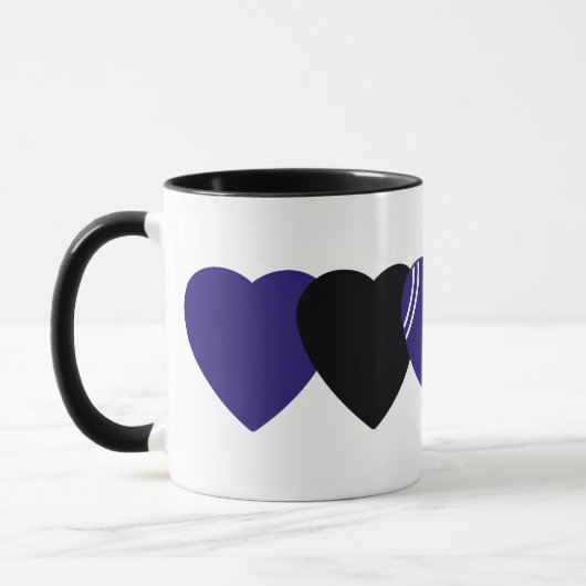 Baltimore Ravens Football Herzdesign Tasse (Links)