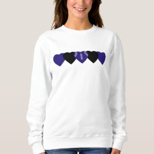 Baltimore Ravens Heart Football Sweatshirt