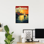 Baltimore Retro-Reise Poster (Heimbüro)