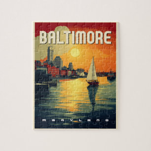 Baltimore Retro-Reise Puzzle