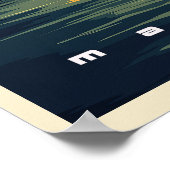 Baltimore Retro Travel Poster (Ecke)