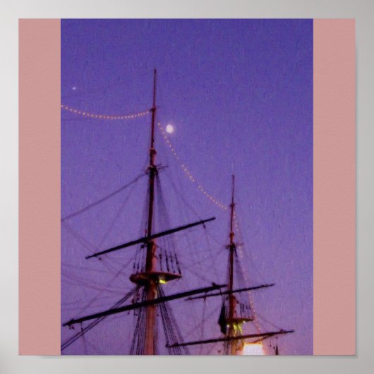 Baltimore Sailboat Ölgemälde Poster (Vorne)