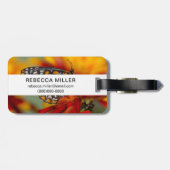 Baltimore-Schmetterling Gepäckanhänger (Rückseite horizontal)