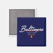 Baltimore Script Magnet (Vorderseite/Rückseite)