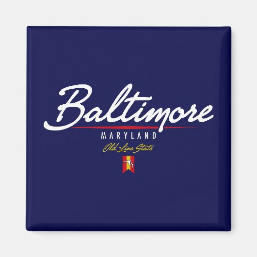 Baltimore Script Magnet (Vorne)