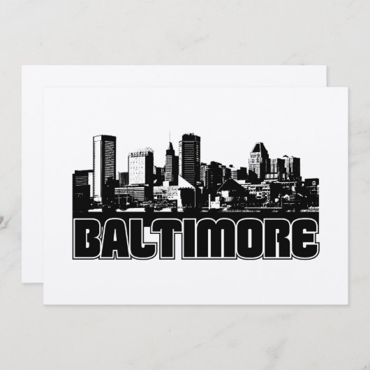 Baltimore Skyline (Vorne/Hinten)