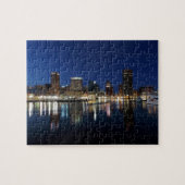 Baltimore-Skyline an der Dämmerung Puzzle (Horizontal)