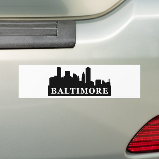 Baltimore-Skyline Autoaufkleber (Auf Auto)