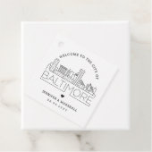 Baltimore Skyline | Begrüßung Geschenkanhänger (Beispiel)