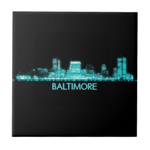 Baltimore Skyline Fliese